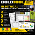 BOLDTOOL™ Electrical Labor Productivity & Budget Tracker